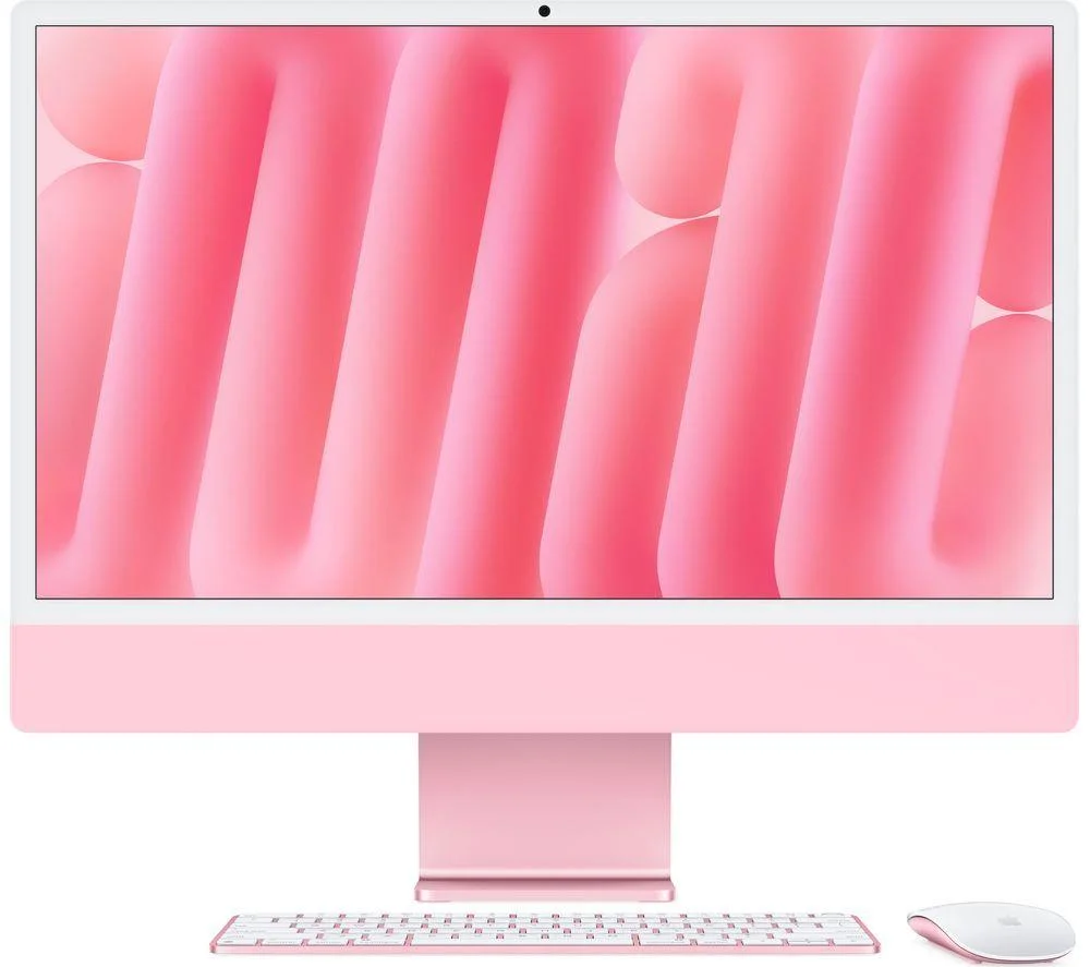 APPLE iMac 4.5K 24" (2024) - M4, 256 GB SSD, 10 CPU / 10 GPU, Pink, image 1 of 1