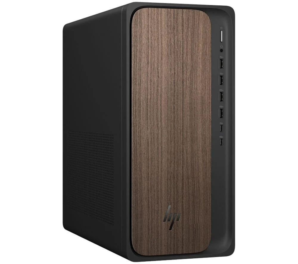 HP OmniDesk M03-0009na AI Desktop PC - Intel Core Ultra 7, 512 GB SSD, Dark Wood, Brown,Black, image 1 of 1