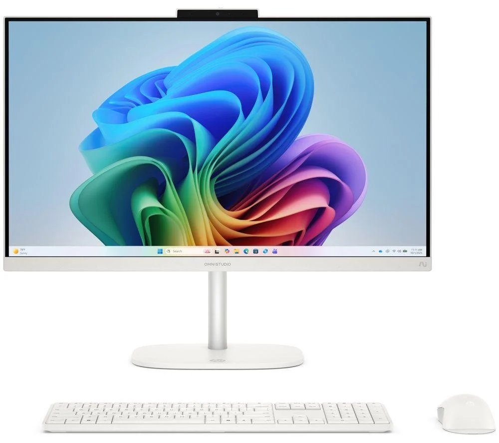 HP OmniStudio 24-cz0000na 23.8" All-in-One PC - Intel Core Ultra 5, 512 GB SSD, White, image 1 of 1