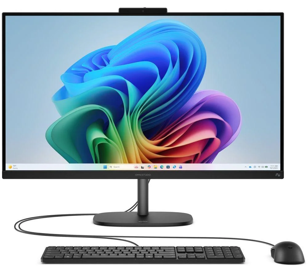 HP OmniStudio 27-cv0001na 27" All-in-One PC - AMD Ryzen 5, 512 GB SSD, Black, image 1 of 1