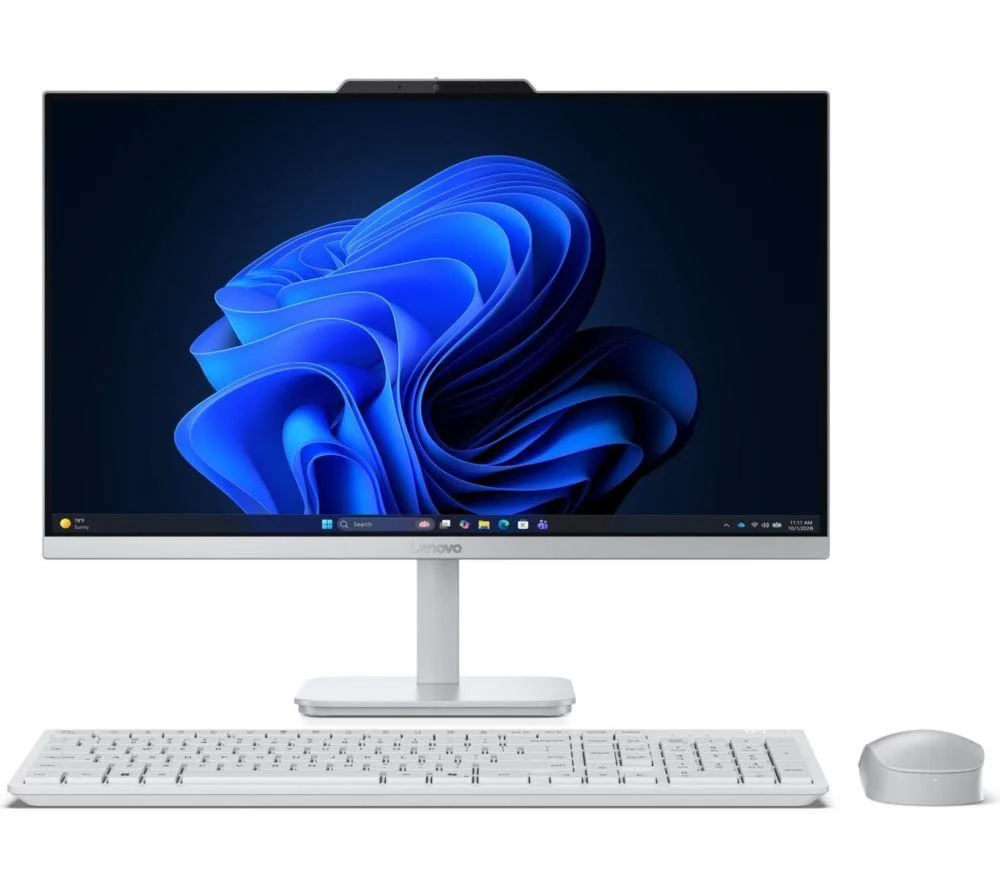 LENOVO A105 23.8" All-in-One PC - AMD Ryzen 5 40, 512 GB SSD, Cloud Grey, Silver/Grey, image 1 of 1