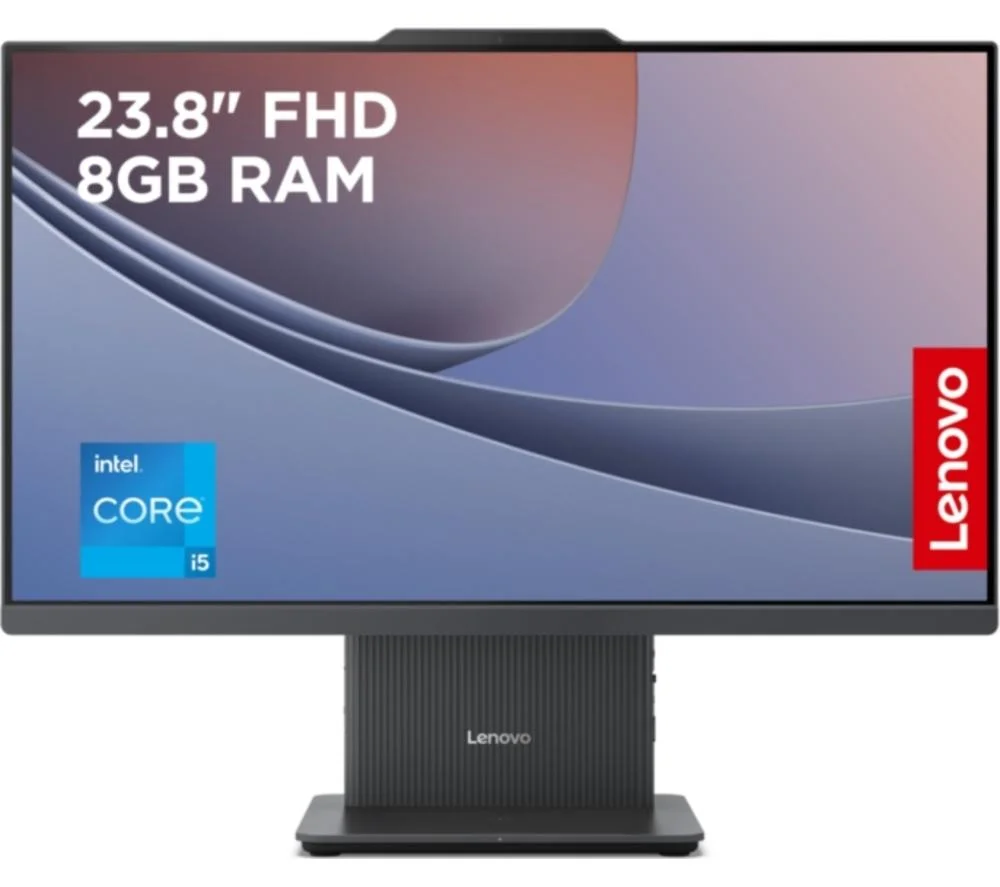 LENOVO IdeaCentre AIO 23.8" All-in-One PC - Intel Core i5, 512 GB SSD, Grey, Silver/Grey, image 1 of 1