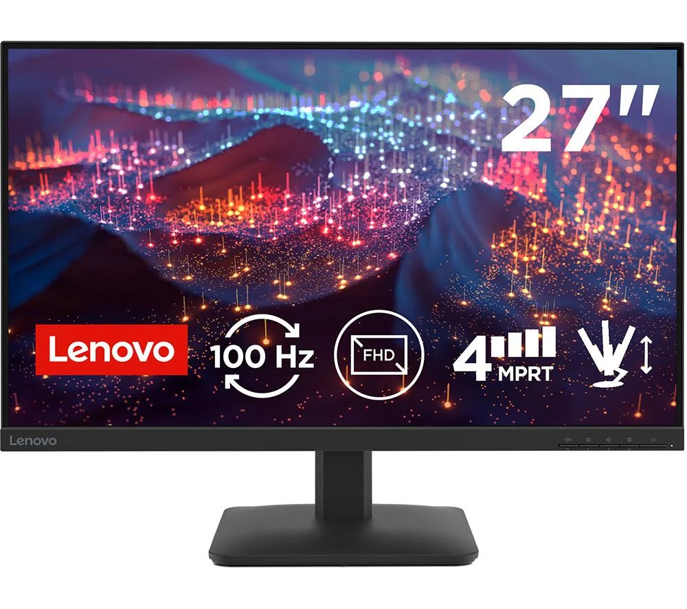 LENOVO L27-4e Full HD 27" IPS Monitor - Raven Black, Black, image 1 of 1
