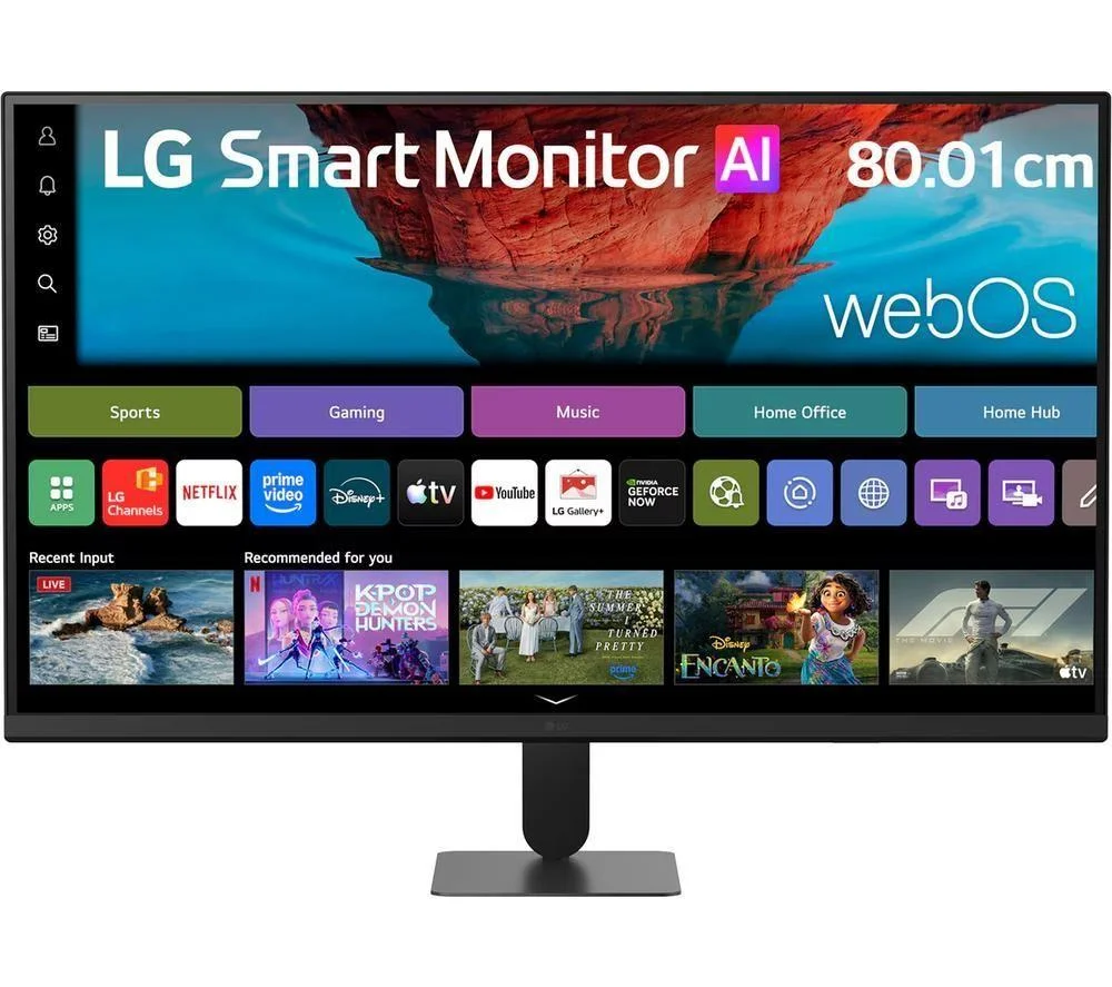 LG 32U701SB-B.AEK Smart 4K Ultra HD 32" VA LED Monitor -Black, image 1 of 1