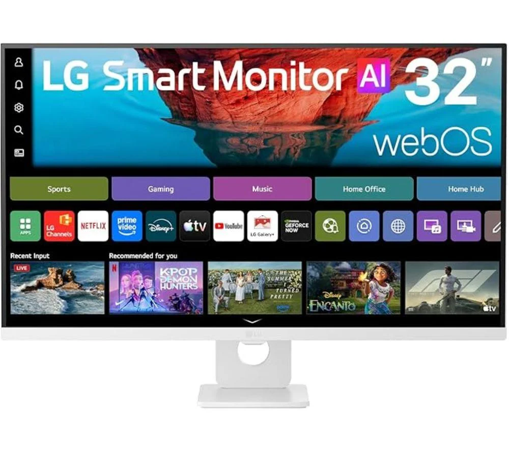 LG 32U721SB-W.AEK 4K Ultra HD 31.5" VA Smart Monitor - White, image 1 of 1
