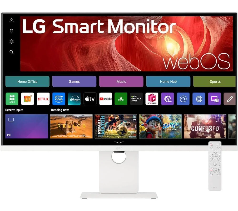 LG 37U730SA-W 37" Smart 4K UHD IPS Monitor - White, image 1 of 1