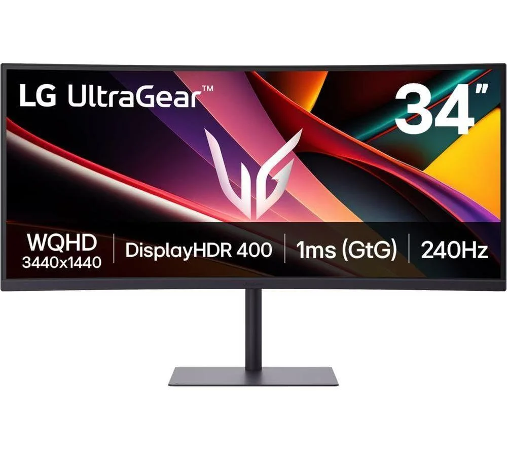 LG 34G630A-B 34 inch Ultra Wide QHD 240Hz USB-C Monitor, image 1 of 1