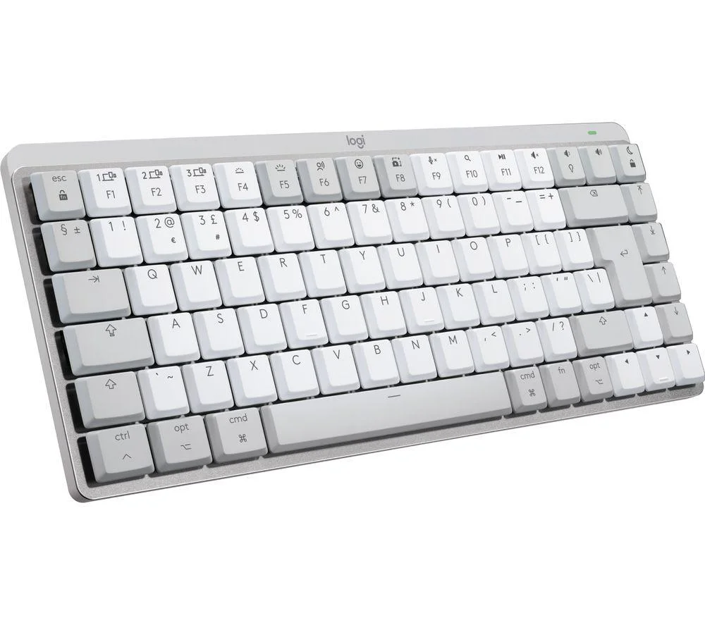 LOGITECH MX Mechanical Mini for Mac Tactile Quiet Wireless Keyboard - Pale Grey, Silver/Grey,Black, image 1 of 1