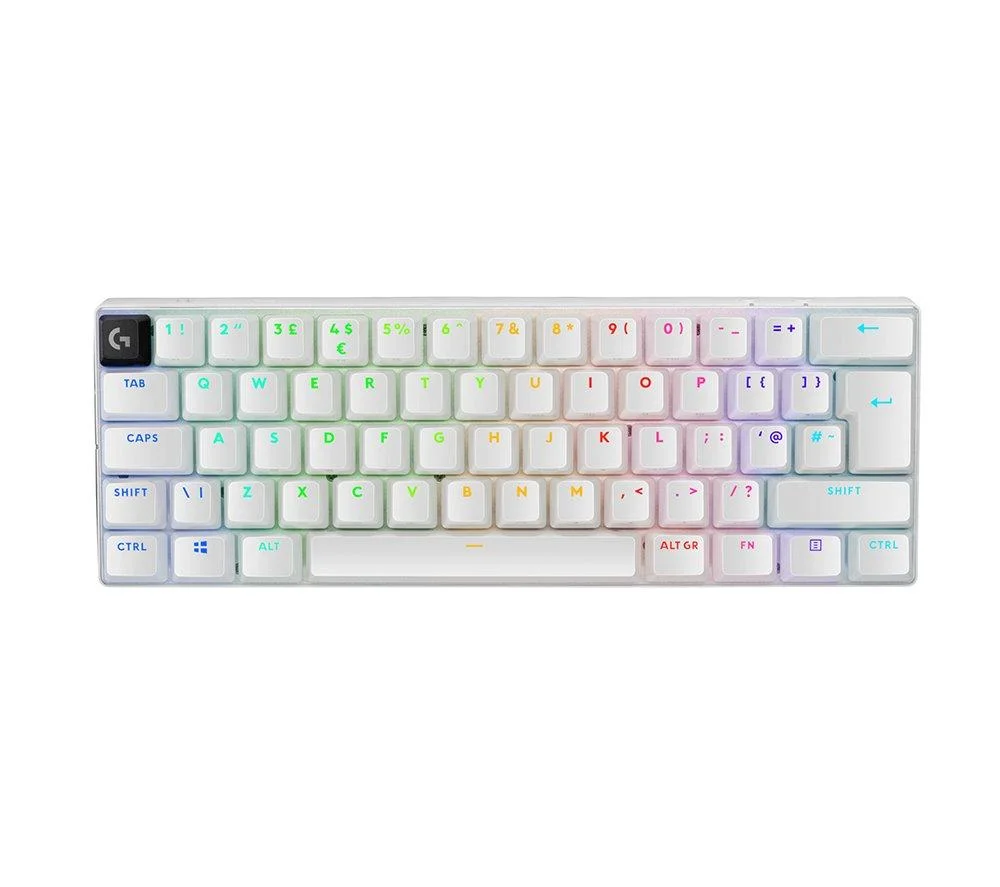 LOGITECH PRO X 60 LIGHTSPEED Wireless Gaming Keyboard - White, Black, image 1 of 1