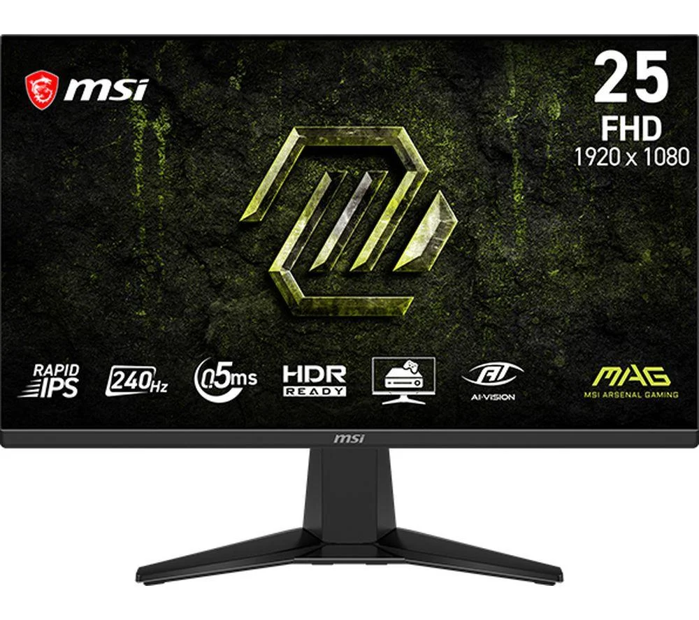 MSI MAG 255F X24 Full HD 24.5" IPS LCD Gaming Monitor - Black, image 1 of 1
