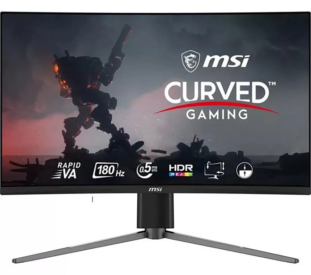 MSI MAG 27CQ6PF Quad HD 27" Curved VA LCD Gaming Monitor - Black, image 1 of 1