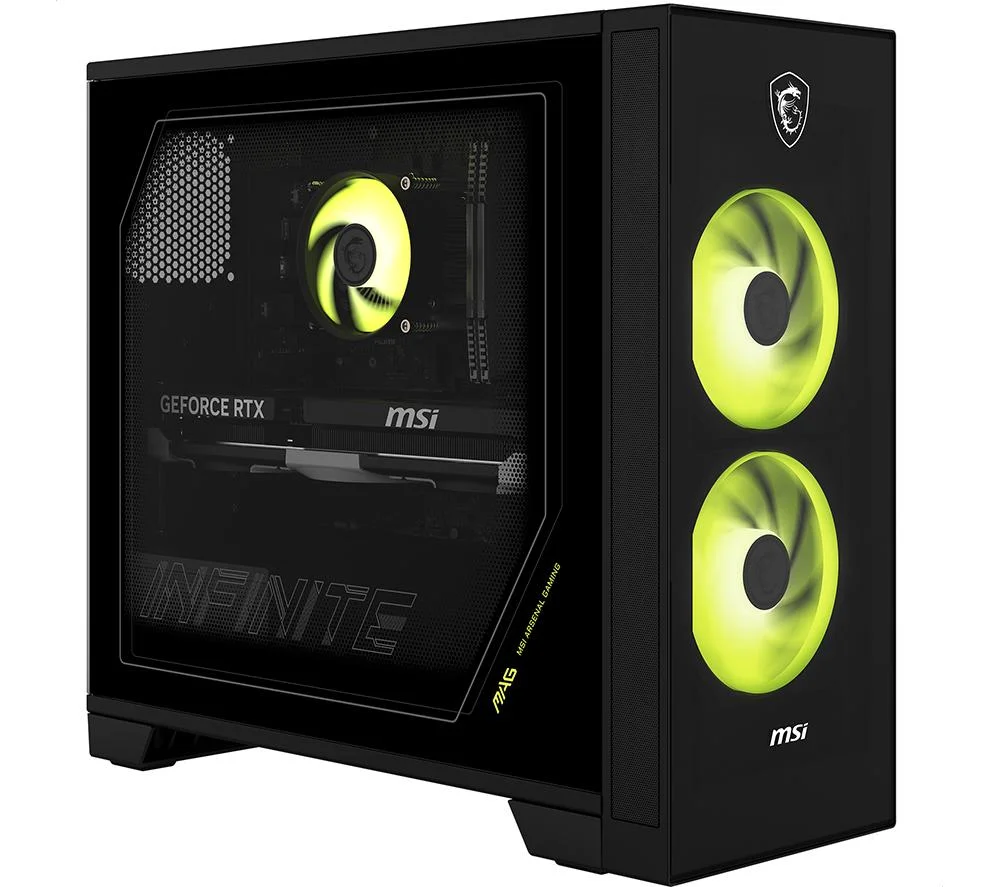 MSI MAG Infinite S AI Gaming PC - Intel Core Ultra 5, RTX 5060 Ti, 1 TB SSD, Black, image 1 of 1