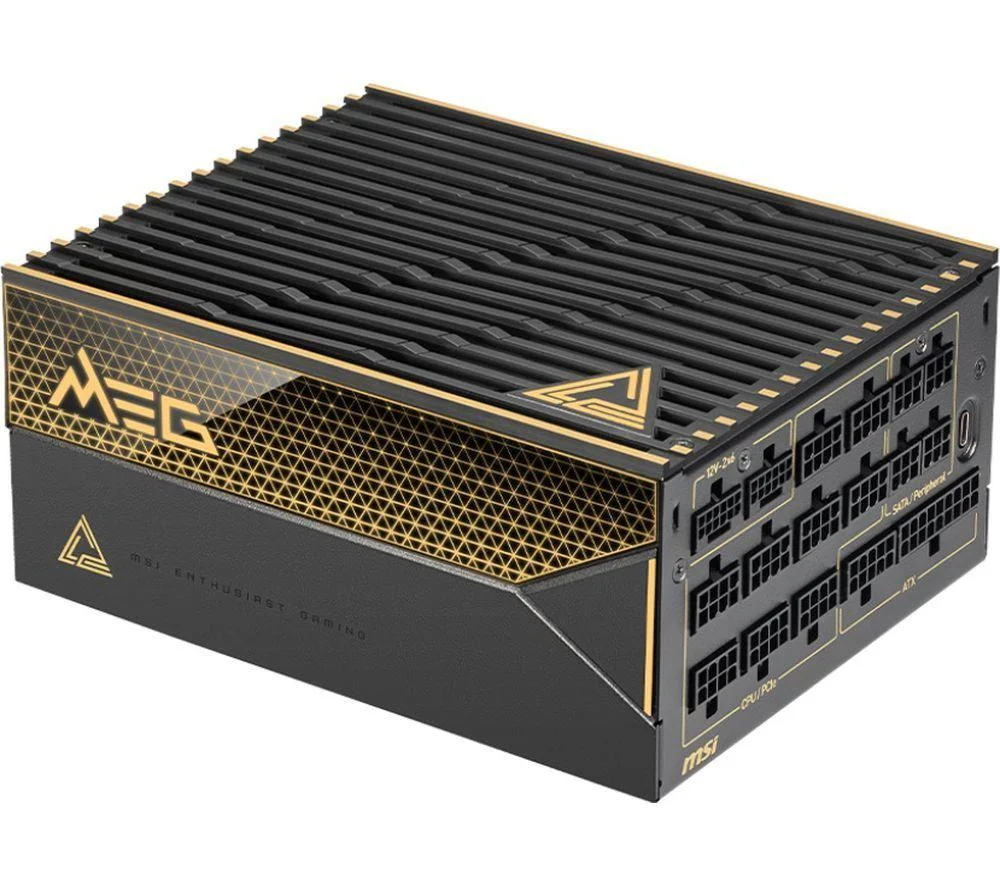 MSI MEG Ai1600T PCIE5 Modular ATX PSU - 1600 W, image 1 of 1