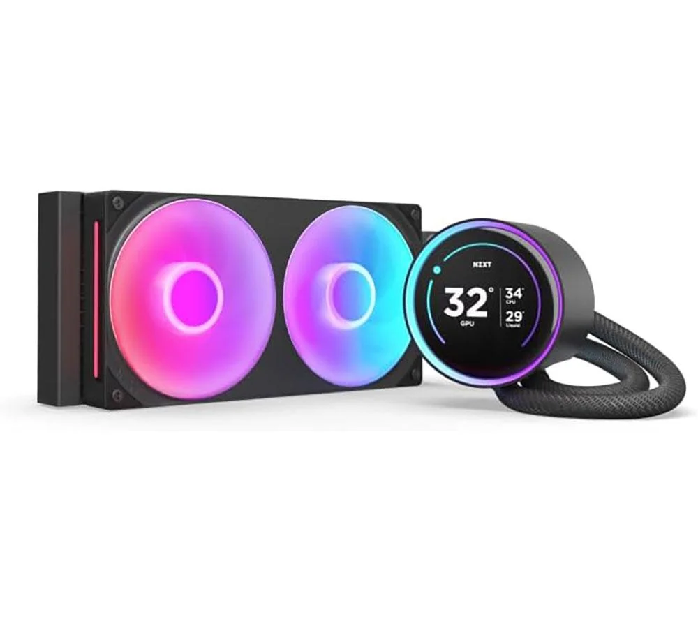 NZXT Kraken Elite 240 RGB 240 mm Liquid CPU Cooler 2000 RPM - RGB LED, Black, image 1 of 1