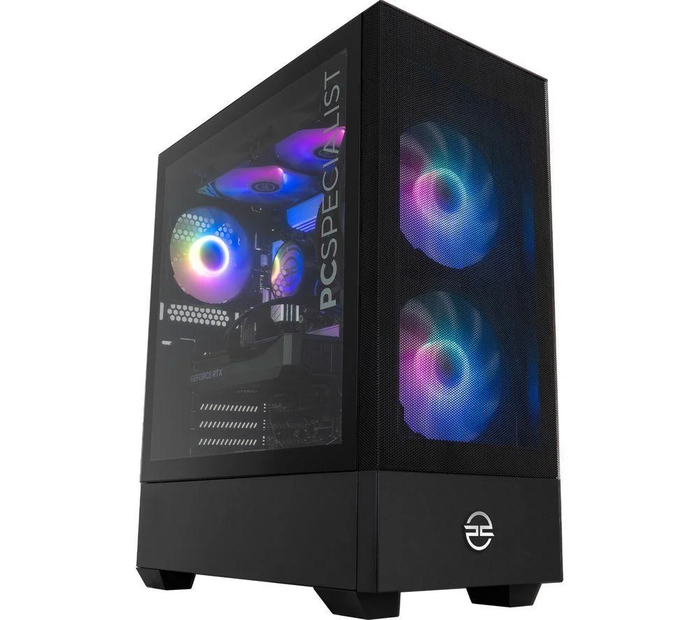 PCSPECIALIST Flux 350 Gaming PC - AMD Ryzen 7, RTX 5060 Ti, 1 TB SSD, Black, image 1 of 1