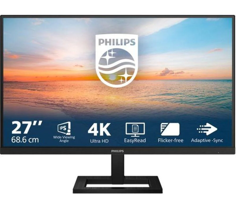 PHILIPS 27E1N1900AE/00 4K Ultra HD 27" IPS WLED Monitor - Black, image 1 of 1