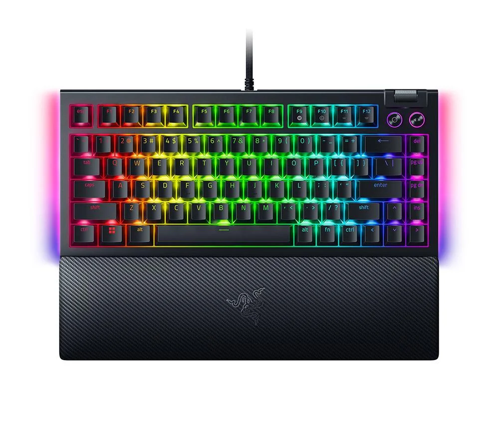RAZER BlackWidow V4 Pro 75% Mechanical Gaming Keyboard - Black, US Layout, Black, image 1 of 1