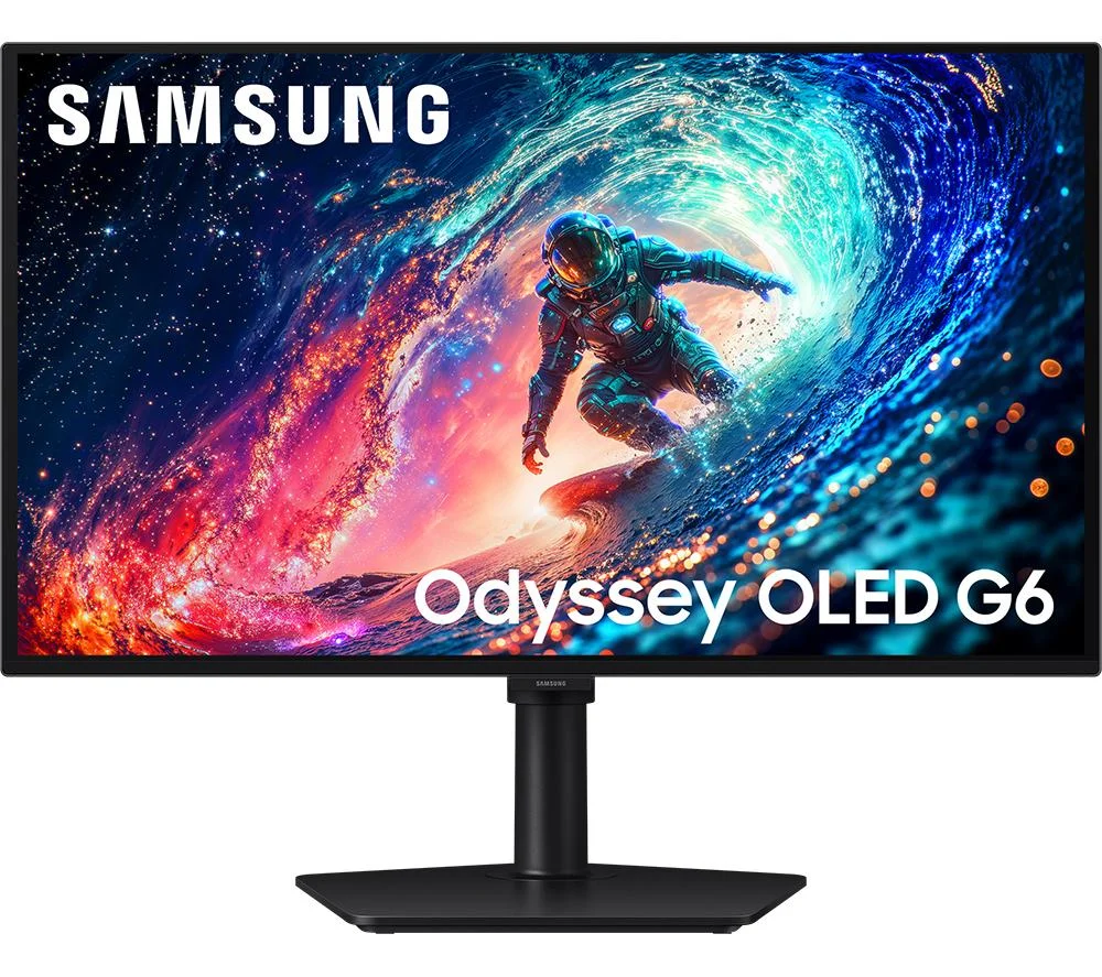 SAMSUNG Odyssey G6 LS27HG612SUXXU Quad HD 27" OLED Gaming Monitor - Black, image 1 of 1