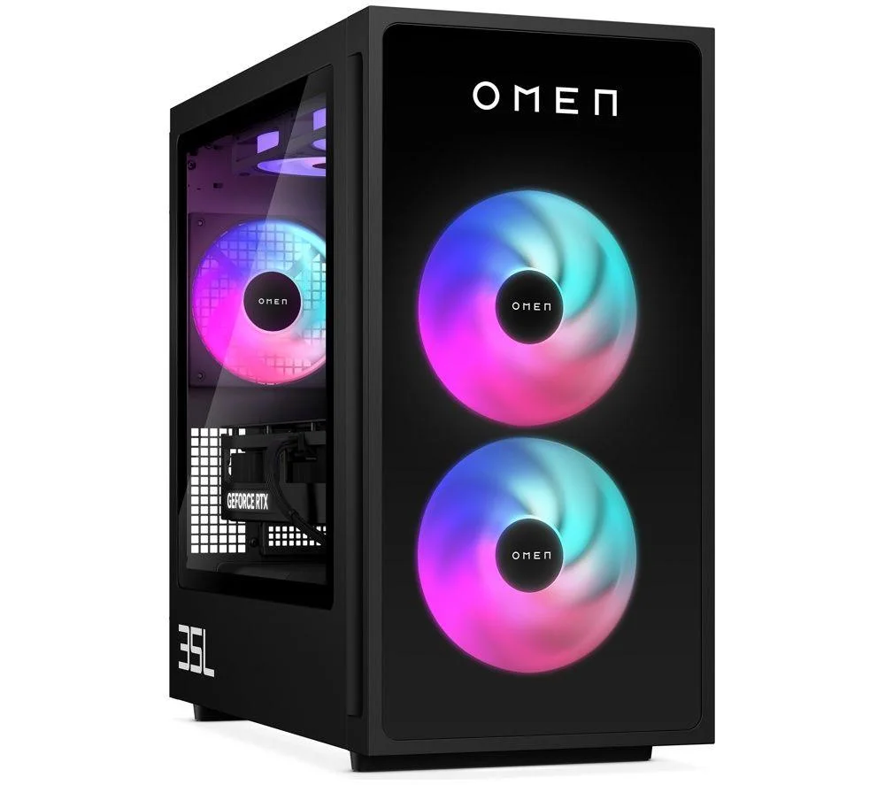 HP OMEN 35L Gaming PC - Intel Core i5, RTX 5060 Ti, 1 TB SSD, Black, image 1 of 1