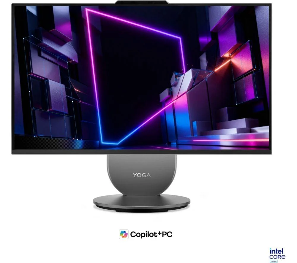 LENOVO Yoga AIO 27" All-in-One PC - Intel Core Ultra 5, 512 GB SSD, Grey, Silver/Grey, image 1 of 1