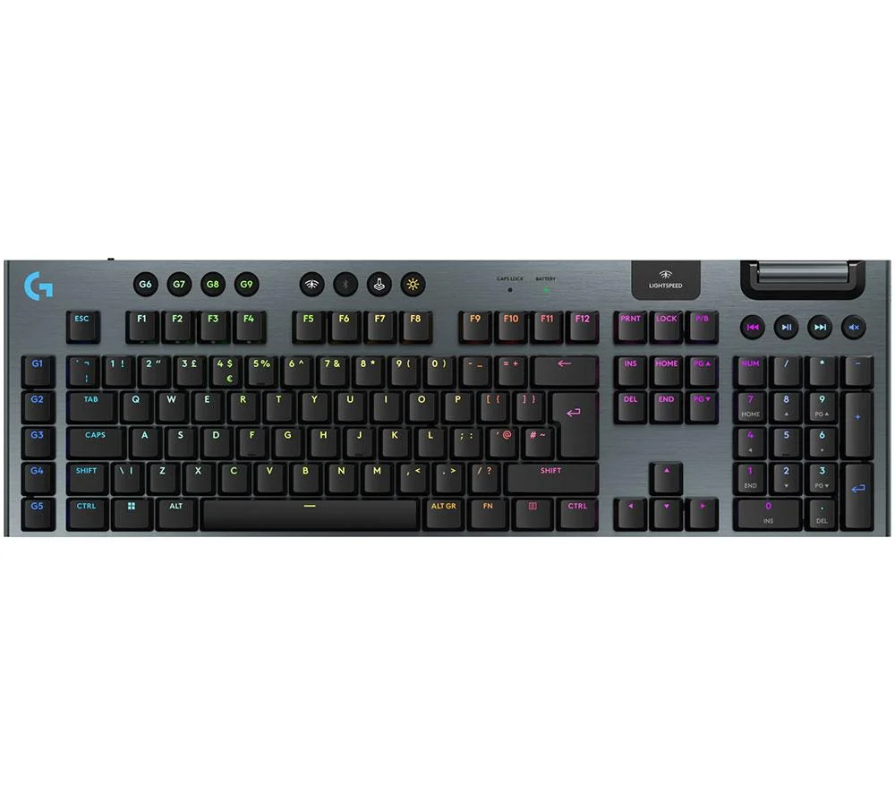 LOGITECH G915 X Lightspeed Wireless Mechanical Gaming Keyboard - Tactile Black, Black, image 1 of 1