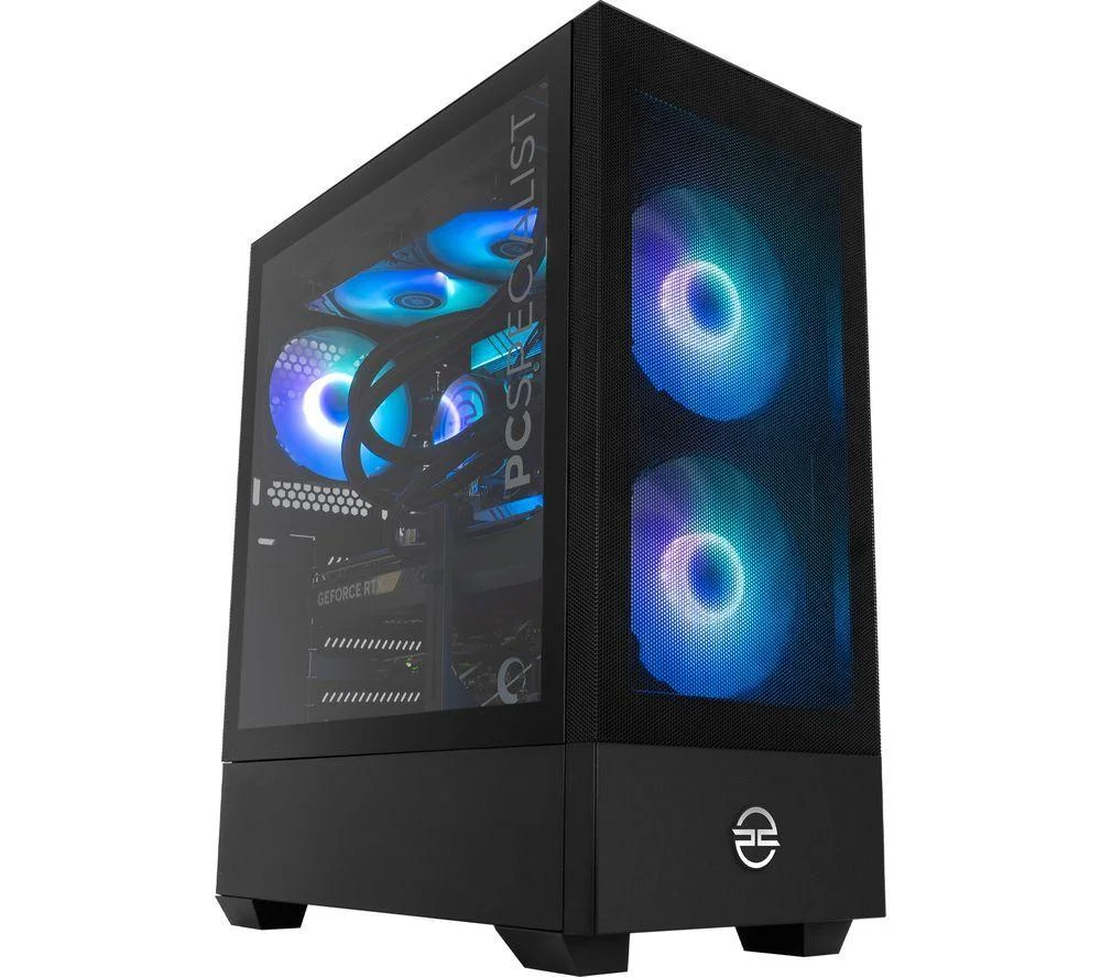 PCSPECIALIST Flux 600 Gaming PC - Intel Core i7, RTX 5070, 1 TB SSD, Black, image 1 of 1