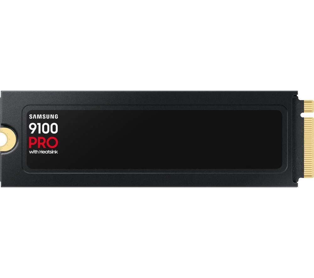 SAMSUNG 9100 PRO M.2 Internal SSD with Heatsink - 1 TB, Black, image 1 of 1