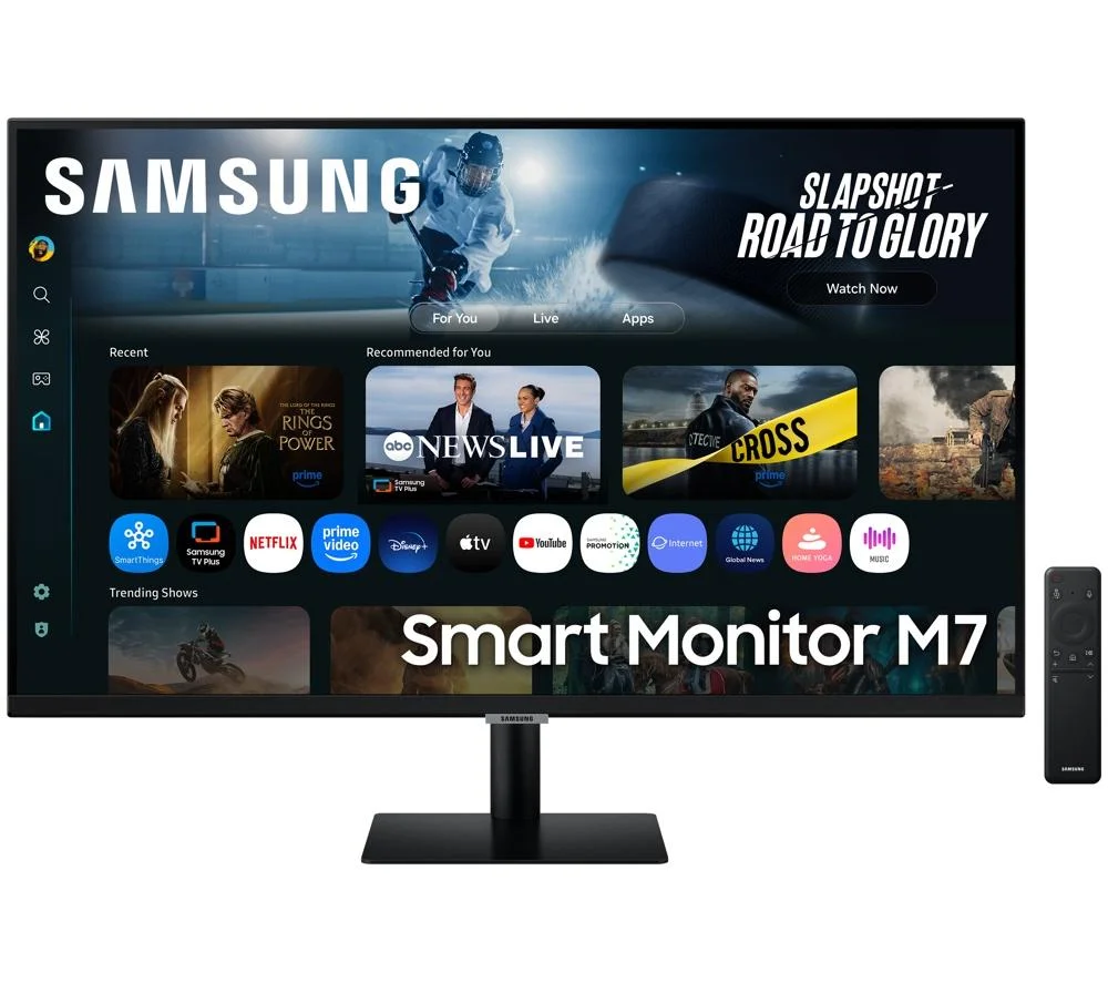 SAMSUNG M7 32" 4K Smart Monitor with Speakers & Remote - LS32FM702UUXXU, image 1 of 1