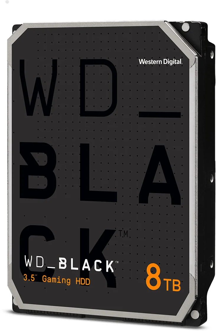 WD Black 8TB 3.5 inch SATA III Internal Hard Disk Drive with 256MB Cache at 7200RPM, image 1 of 1