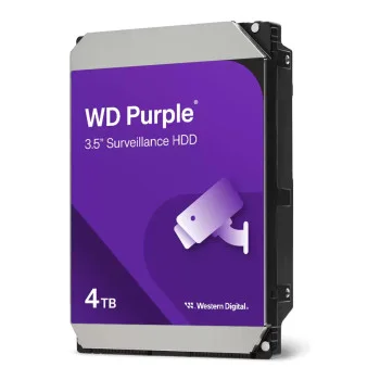WD Purple 4TB 5400RPM 180MB/s 3.5 Inch SATA Surveillance Hard Drive - WD44PURZ, image 1 of 1