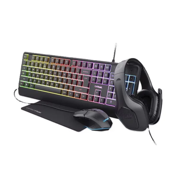 Trust GXT 792 Quadrox 4-in-1 Keyboard and Mouse Set, image 1 of 1