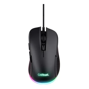 Trust GXT 922 Ybar Illuminated RGB Wired Gaming Mouse - Black, image 1 of 1