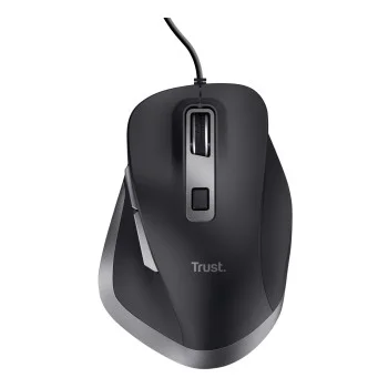 Trust Fyda Right-hand Wired Optical 5000 DPI Mouse - Black, image 1 of 1