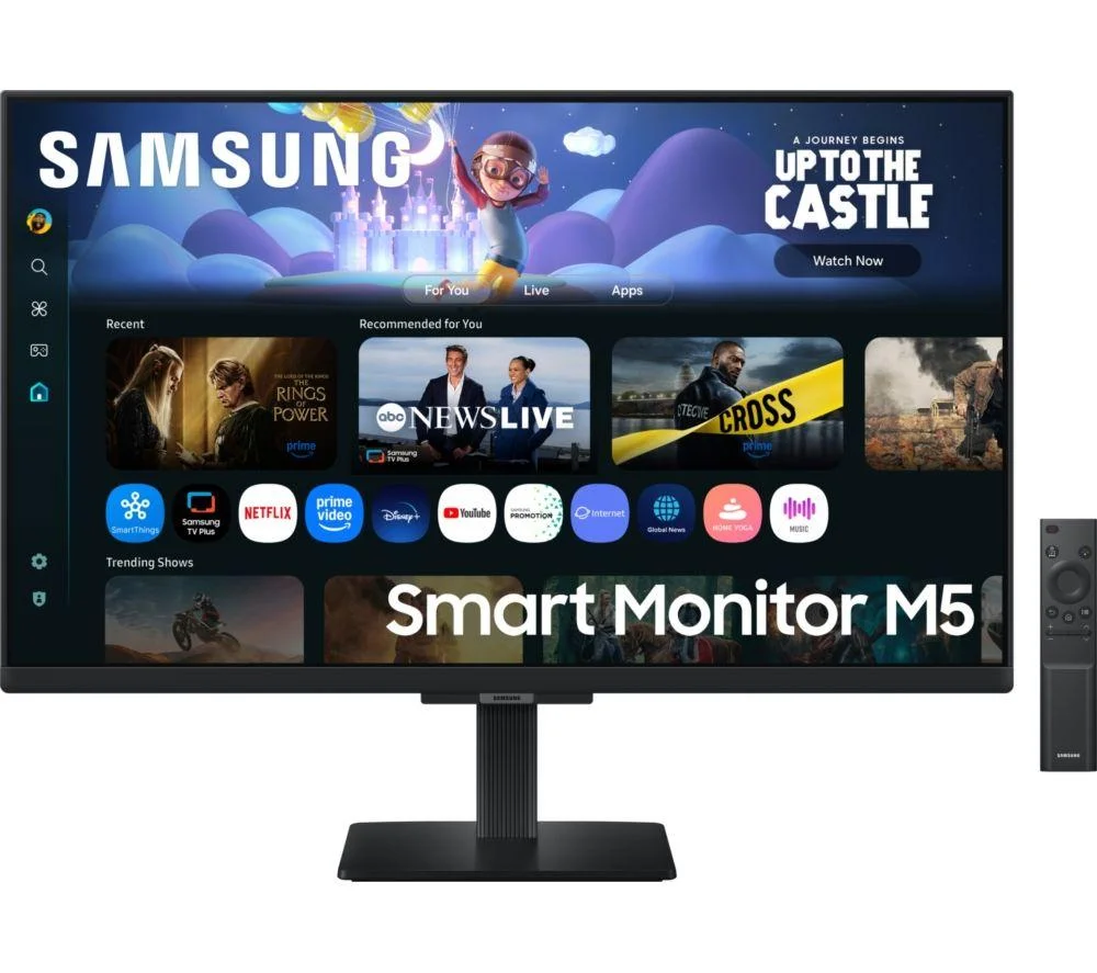 SAMSUNG LS27FM500EUXXU Smart M5 Full HD 27" IPS LCD Monitor - Black, image 1 of 1