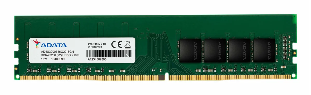 ADATA Premier 16GB DDR4 3200MHz CL22 Desktop Memory - AD4U320016G22-SGN, image 1 of 1