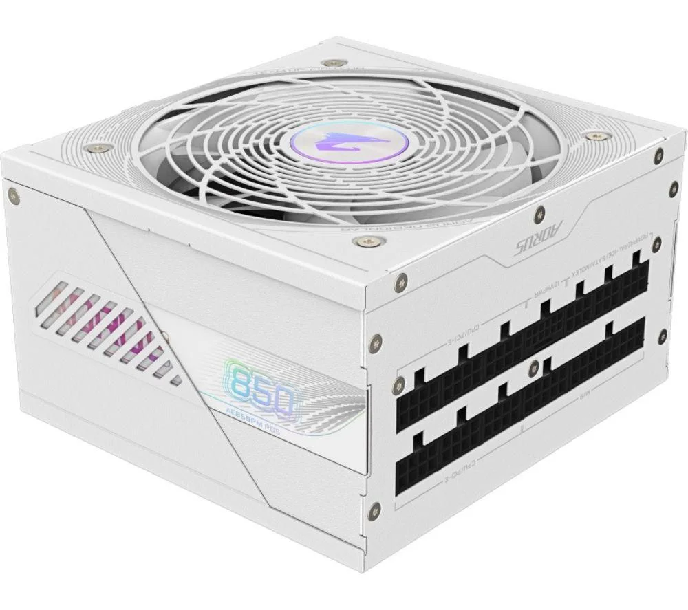GIGABYTE AORUS ELITE ICE PG5 Fully Modular ATX PSU - 850 W, White, image 1 of 1