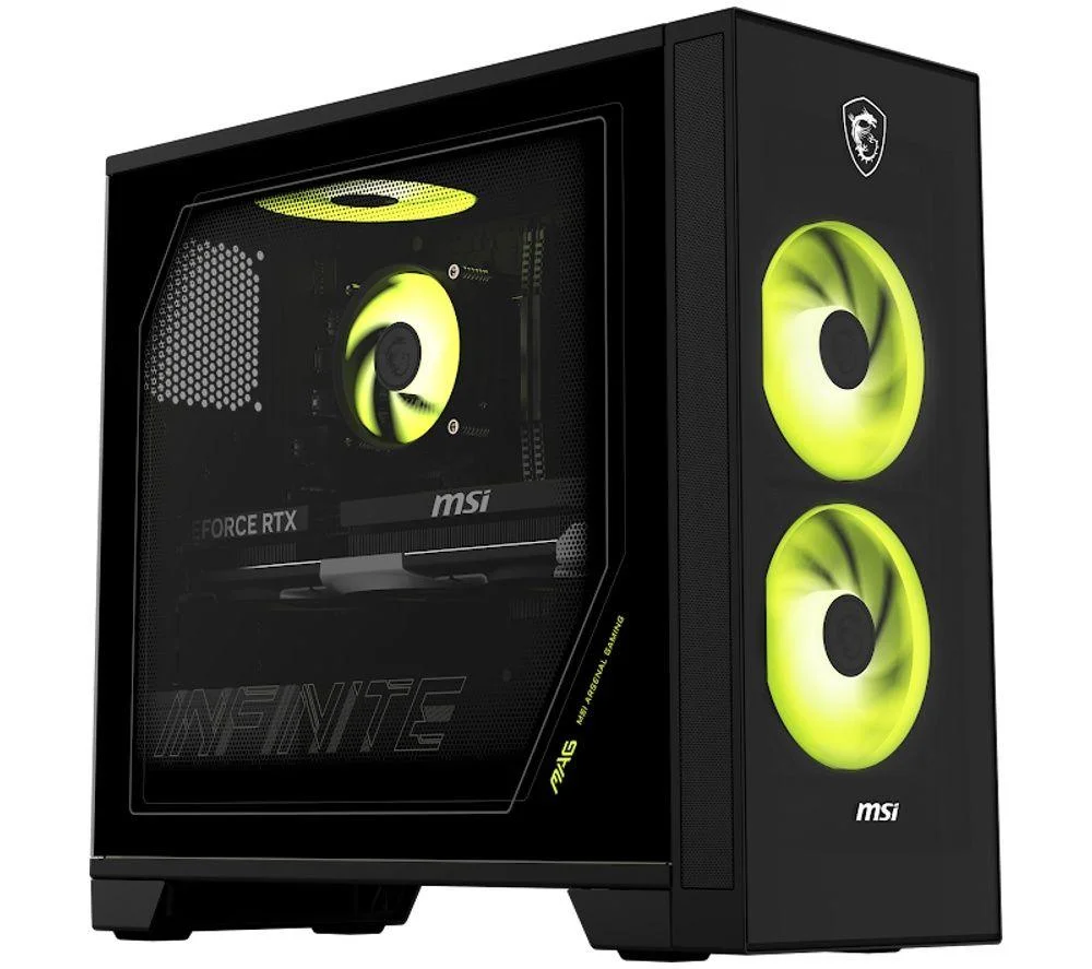 MSI MAG Infinite Z Gaming PC - AMD Ryzen 7, RTX 5070, 1 TB SSD, Black, image 1 of 1