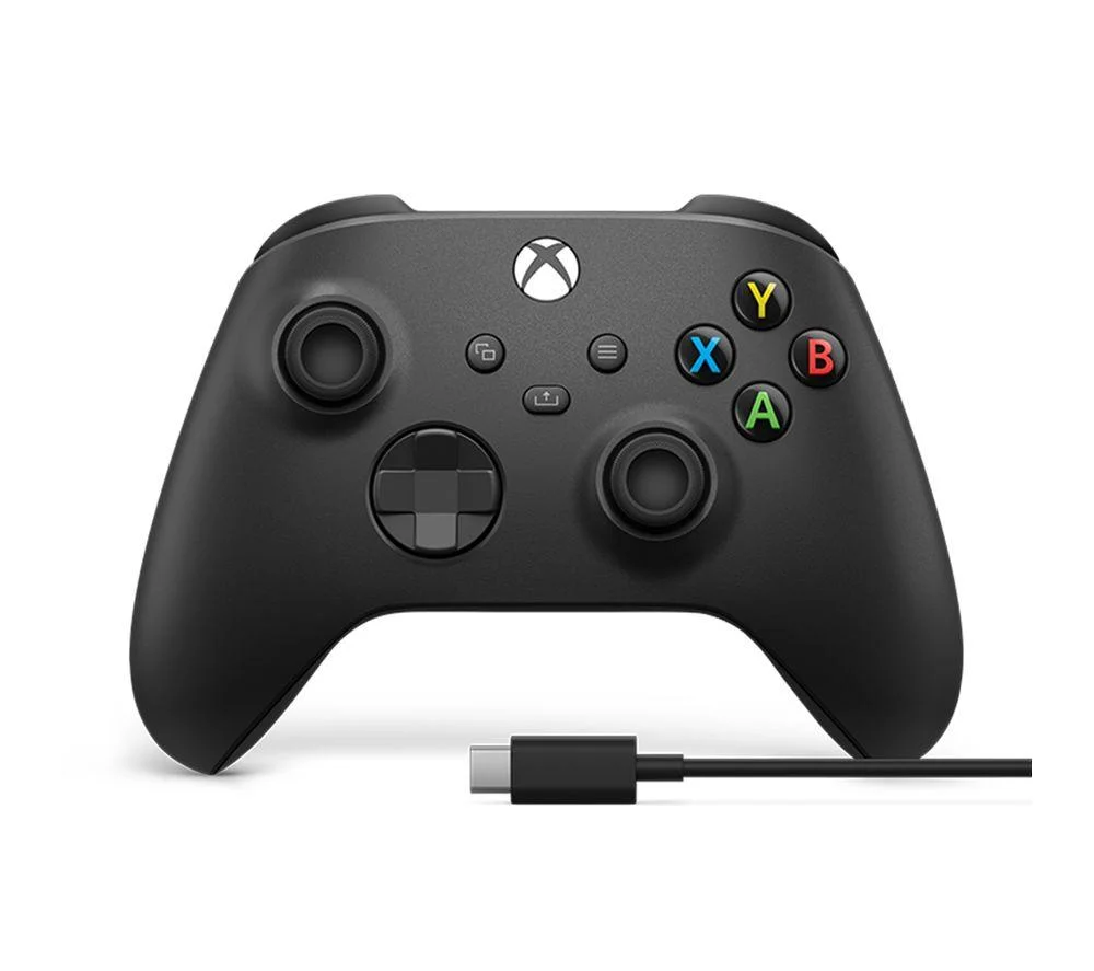 XBOX Wireless Controller with USB Type-C Cable - Carbon Black, image 1 of 1