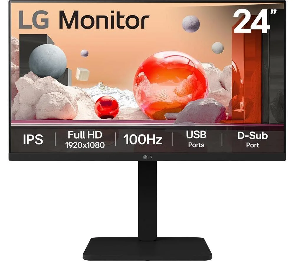 LG 24BA550-B Full HD 24" IPS Monitor - Black, image 1 of 1