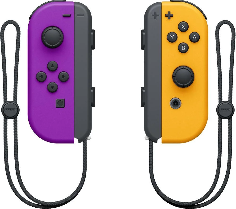 NINTENDO Switch Joy-Con Wireless Controllers - Purple & Orange, image 1 of 1