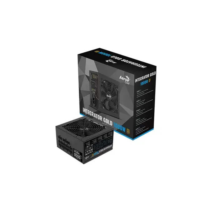 Aerocool Integrator Gold 1000W 80 Plus Gold Modular Power Supply - ACPG-IMK0FKC.31, image 1 of 1