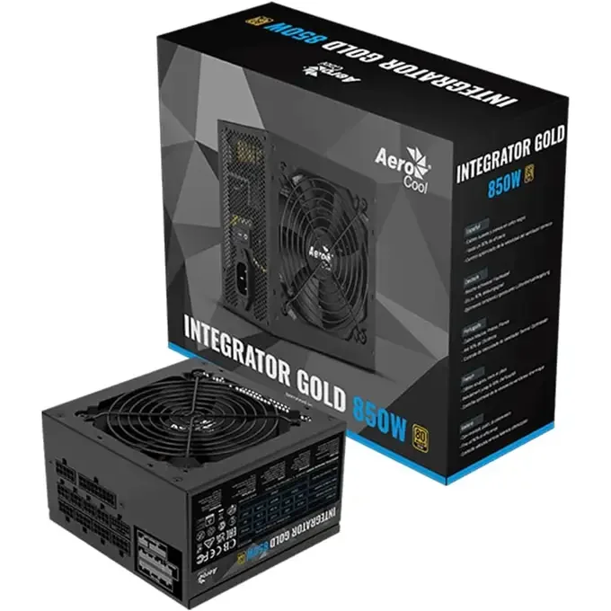 Aerocool Integrator Gold 850W 80 Plus Gold Modular Power Supply, image 1 of 1