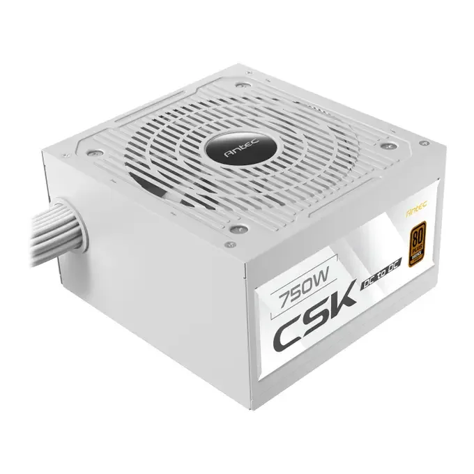 Antec CSK750DC White GB 750W 80PLUS Bronze Fully Wired PCIe 5.1 ATX 2.52 Power Supply, image 1 of 1
