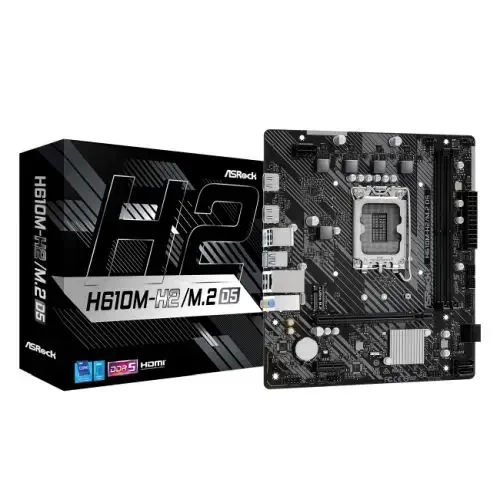 Asrock H610M-H2/M.2 D5 LGA 1700 DDR5 Micro ATX Motherboard, image 1 of 1