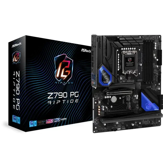 ASRock Z790 PG Riptide Intel DDR5 PCIe 5.0 ATX Motherboard - LGA 1700, image 1 of 1