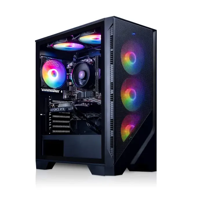 AWD-IT 120A Mesh Ryzen 7 5700X 8 Core NVIDIA RTX 5070 Ti 16GB Desktop PC for Gaming, image 1 of 1