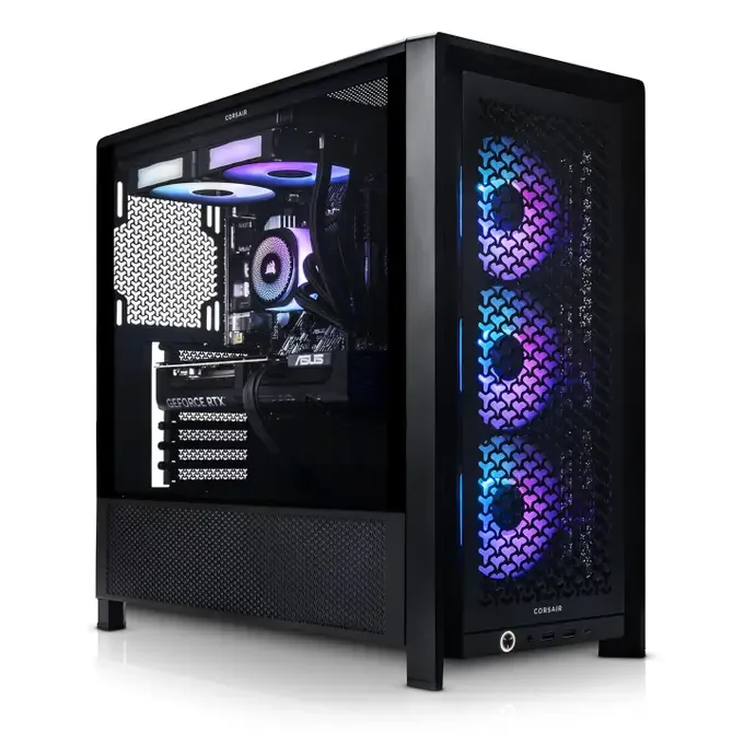 AWD-IT 4000D Frame Ryzen 5 8400F AMD Radeon RX 9060 XT 16GB Desktop PC for Gaming, image 1 of 1