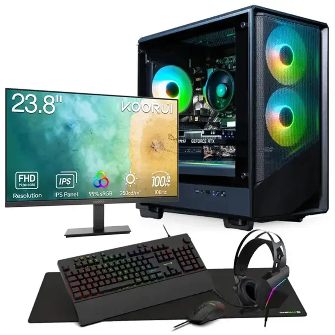 AWD-IT AMD Ryzen 3 4100 Quad Core RTX 3050 6GB - Next Day Gaming PC Package, image 1 of 1