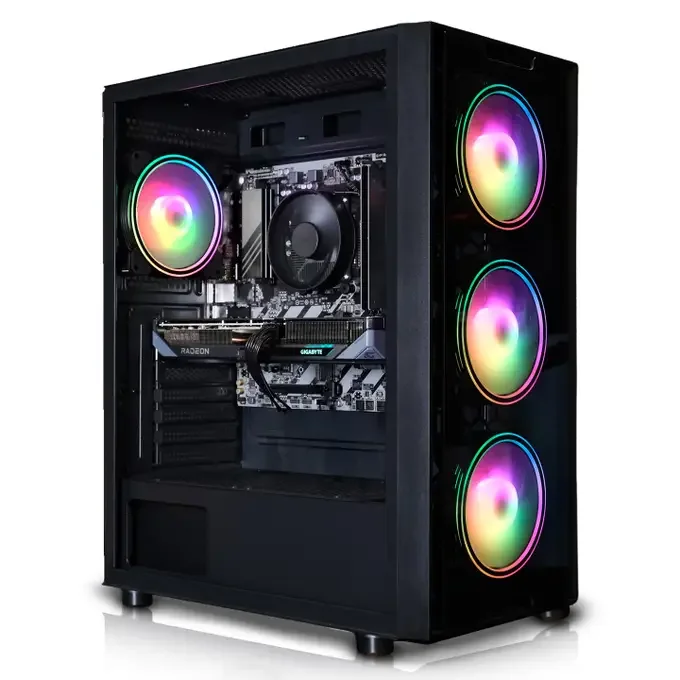 AWD-IT Ares AMD Ryzen 5, Radeon RX 9060 XT, 16GB RAM, 1TB SSD, Windows 11 Prebuilt Gaming PC, image 1 of 1