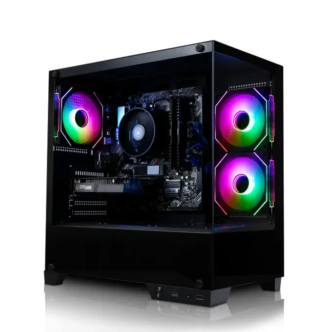 AWD-IT Charger Ryzen 5 4500 Six Core, AMD Radeon RX 6600 8GB Desktop PC for Gaming, image 1 of 1